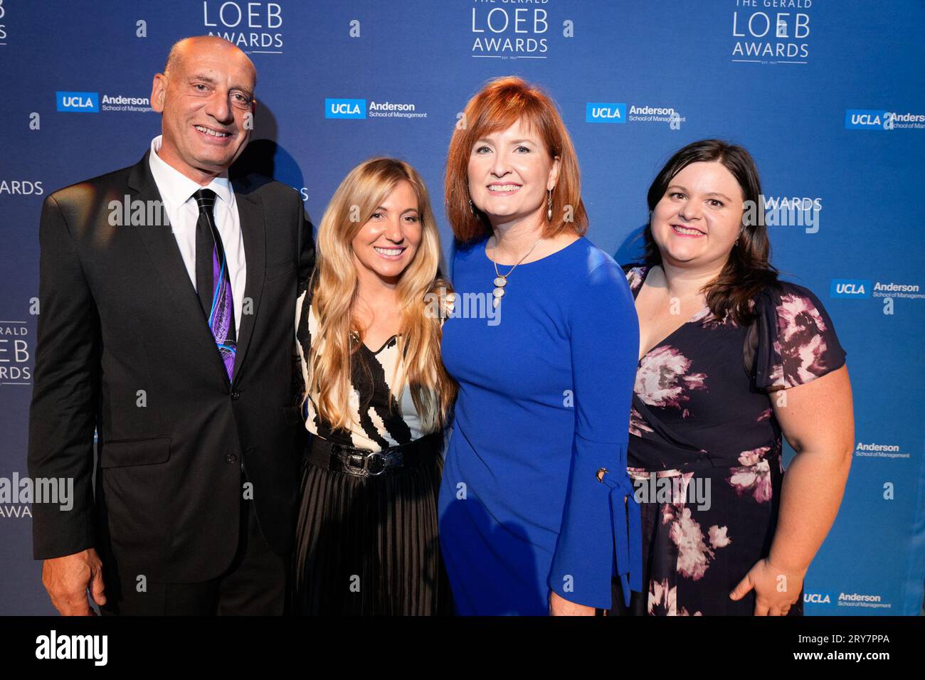 New York, United States. 28th Sep, 2023. New York, New York. Thursday September 28, 2023. Rob Kaplan, Nicole Busch, Anna Werner, Nicole Keller during 2023 Gerald Loeb Awards hosted by UCLA Anderson School of Business, held at Capitale in New York City, Thursday, September 28, 2023. Photo Credit: Jennifer Graylock/Alamy Live News Stock Photo