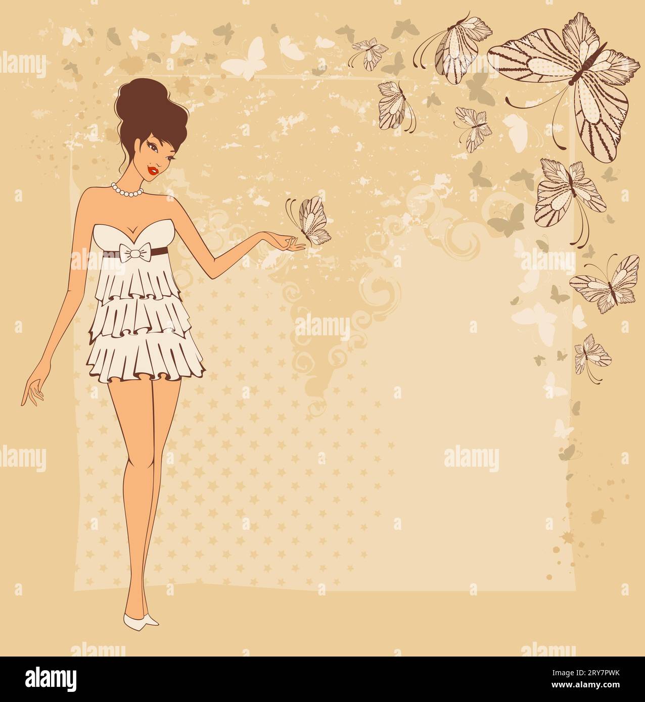 Beautiful Pin Up Girl Stock Photo Alamy