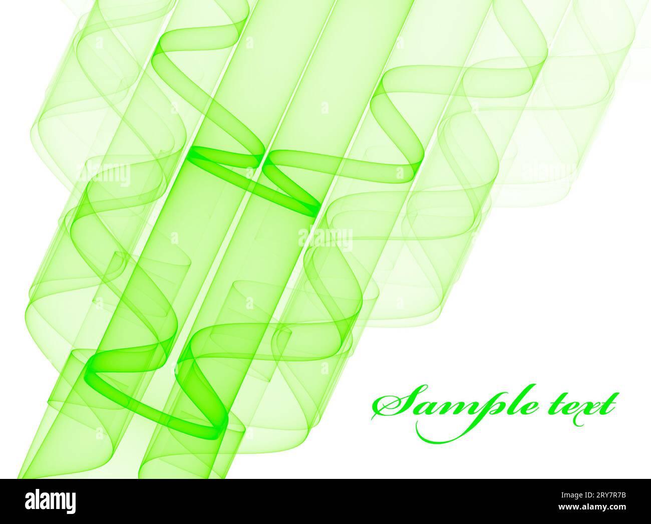 Green ripples on a white background Stock Photo - Alamy