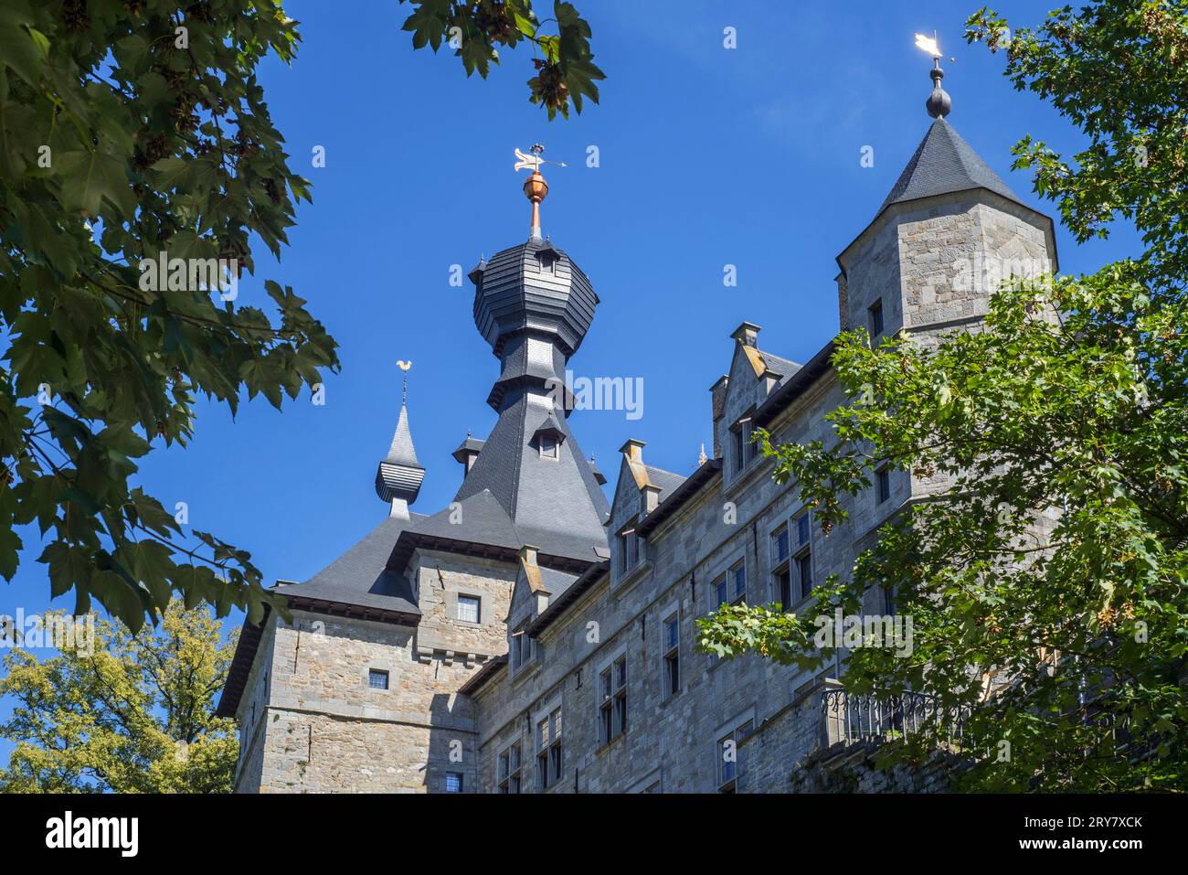 Château de Chimay, 15th century medieval castle in the city Chimay