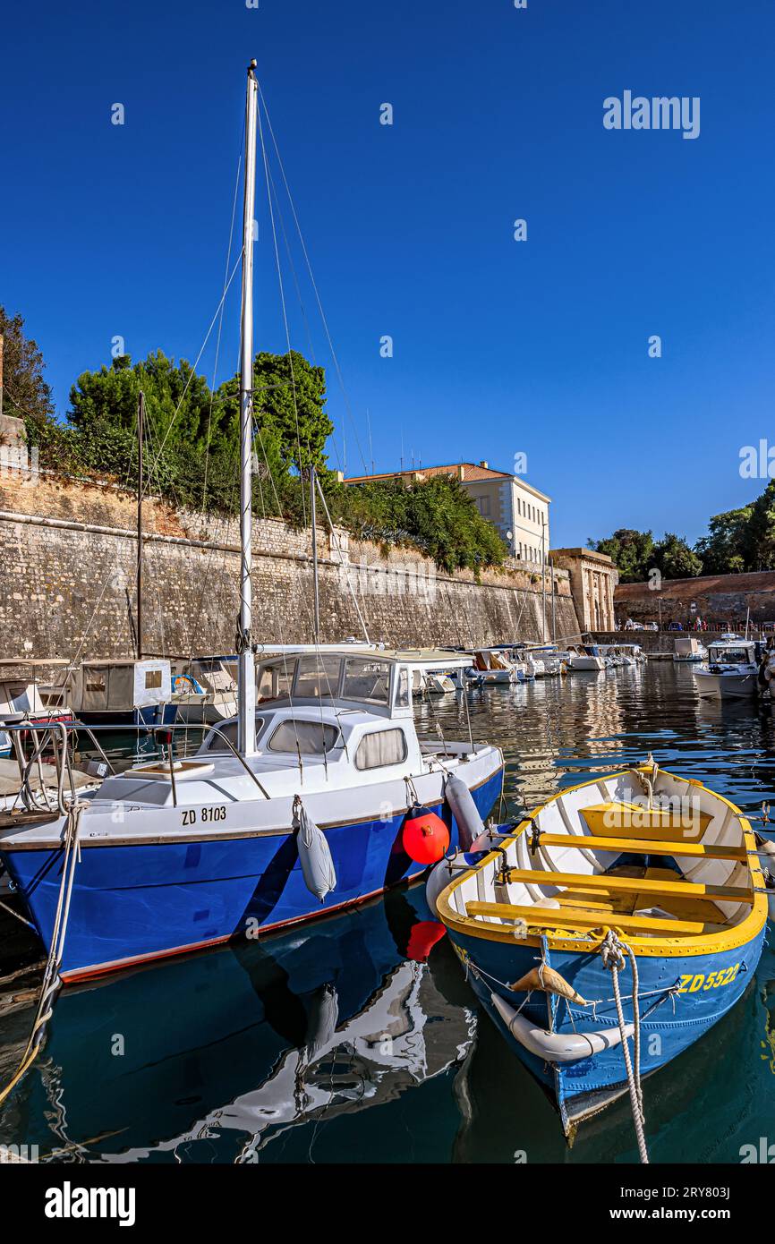 CROATIA : ZADAR - TWO BOATS Stock Photo