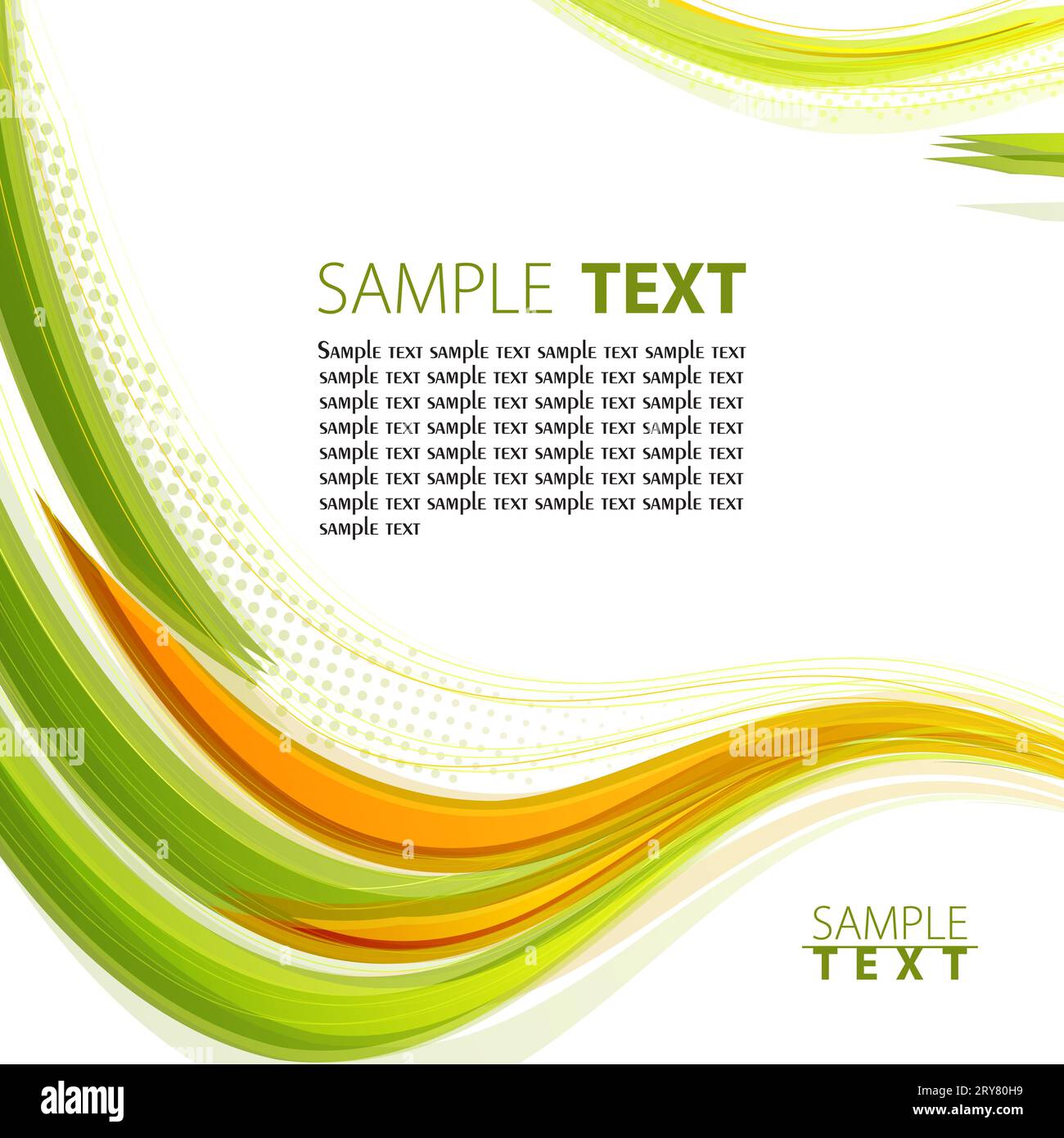 Abstract green orange frame design hi-res stock photography and images ...