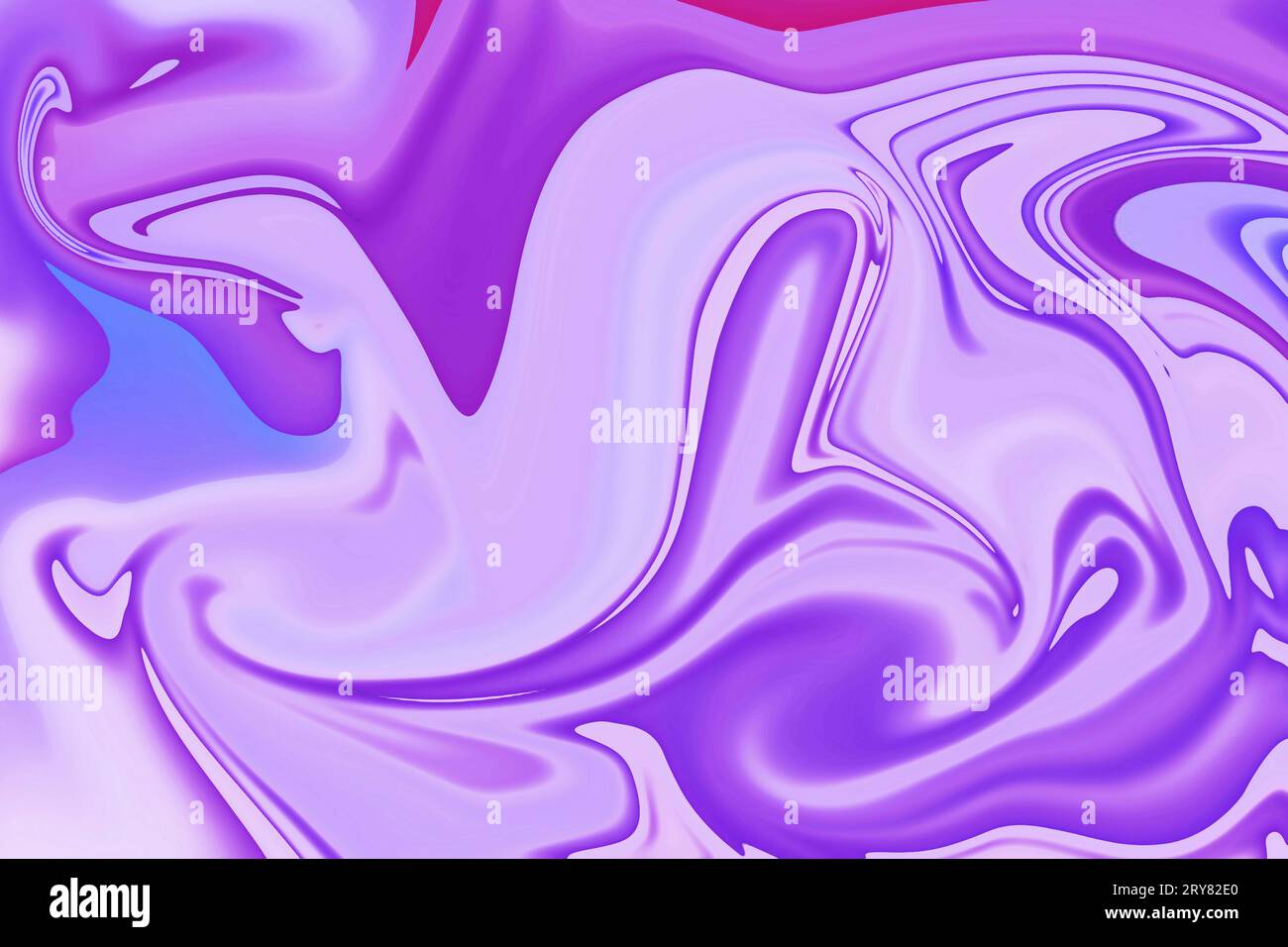 where art meets lilac and purple paint's fluidity dynamically forming an interesting structure on the abstract colorful background Stock Photo