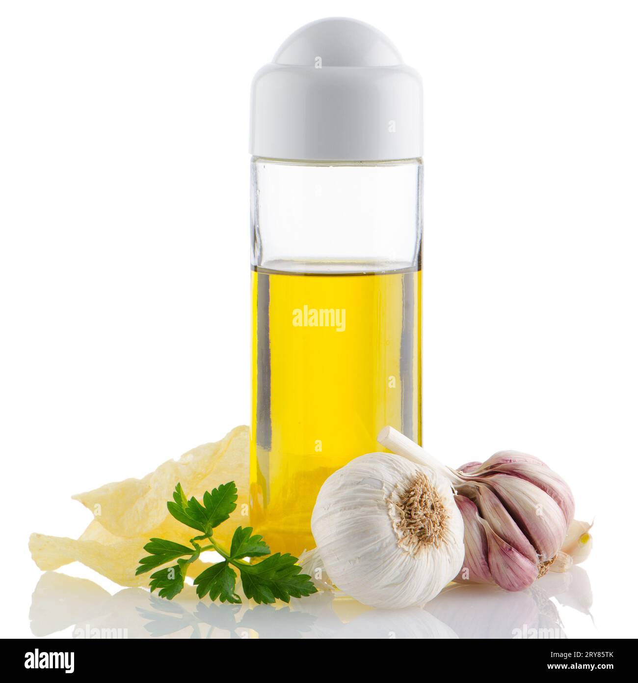 Garlic and olive oil Stock Photo Alamy