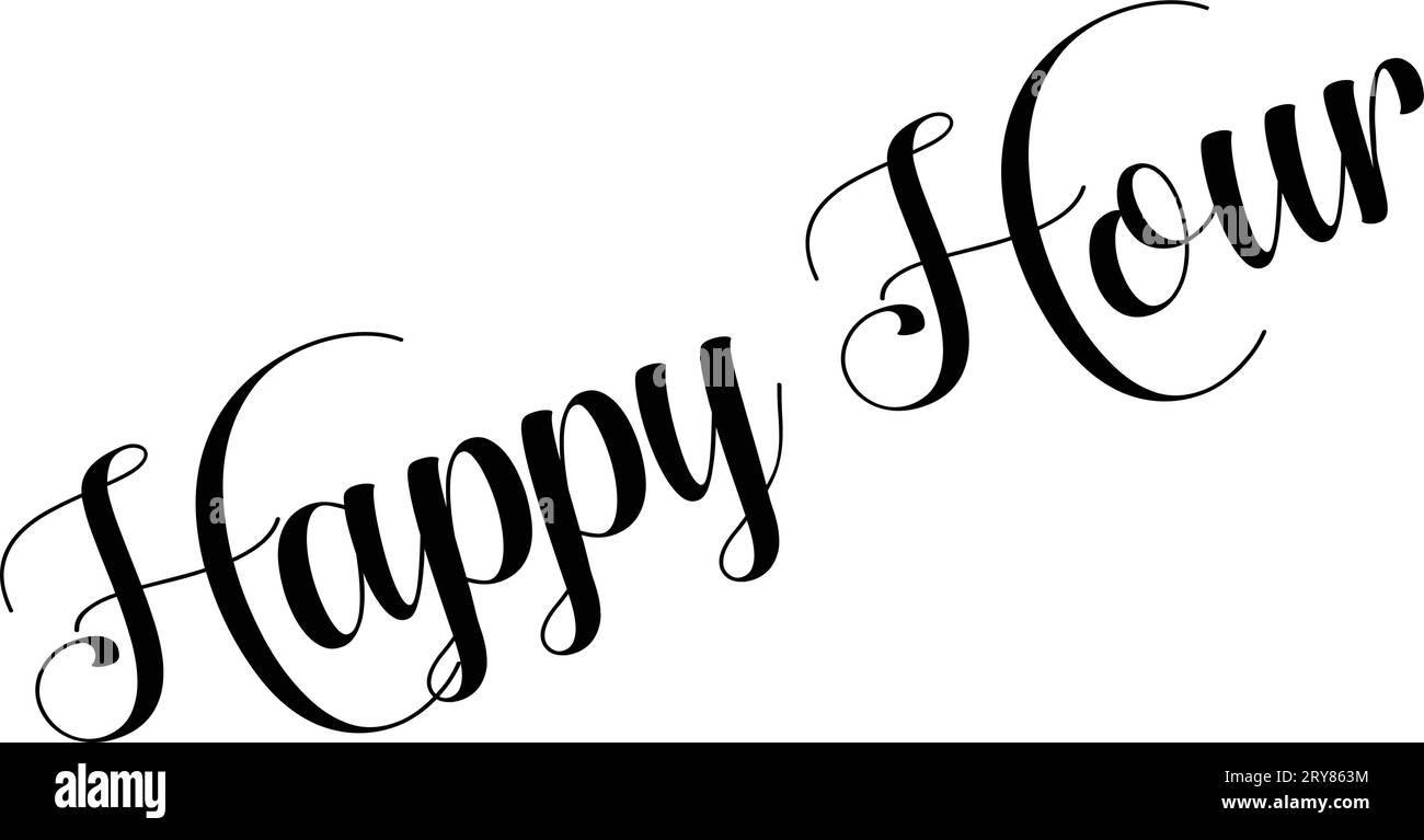 happy-hours-text-sign-illustration-on-white-background-stock-vector