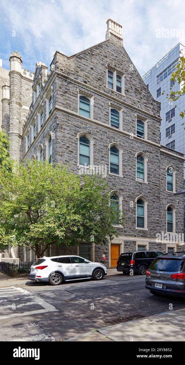 Fortune Academy, at 630 Riverside Drive, is a Gothic castlelike