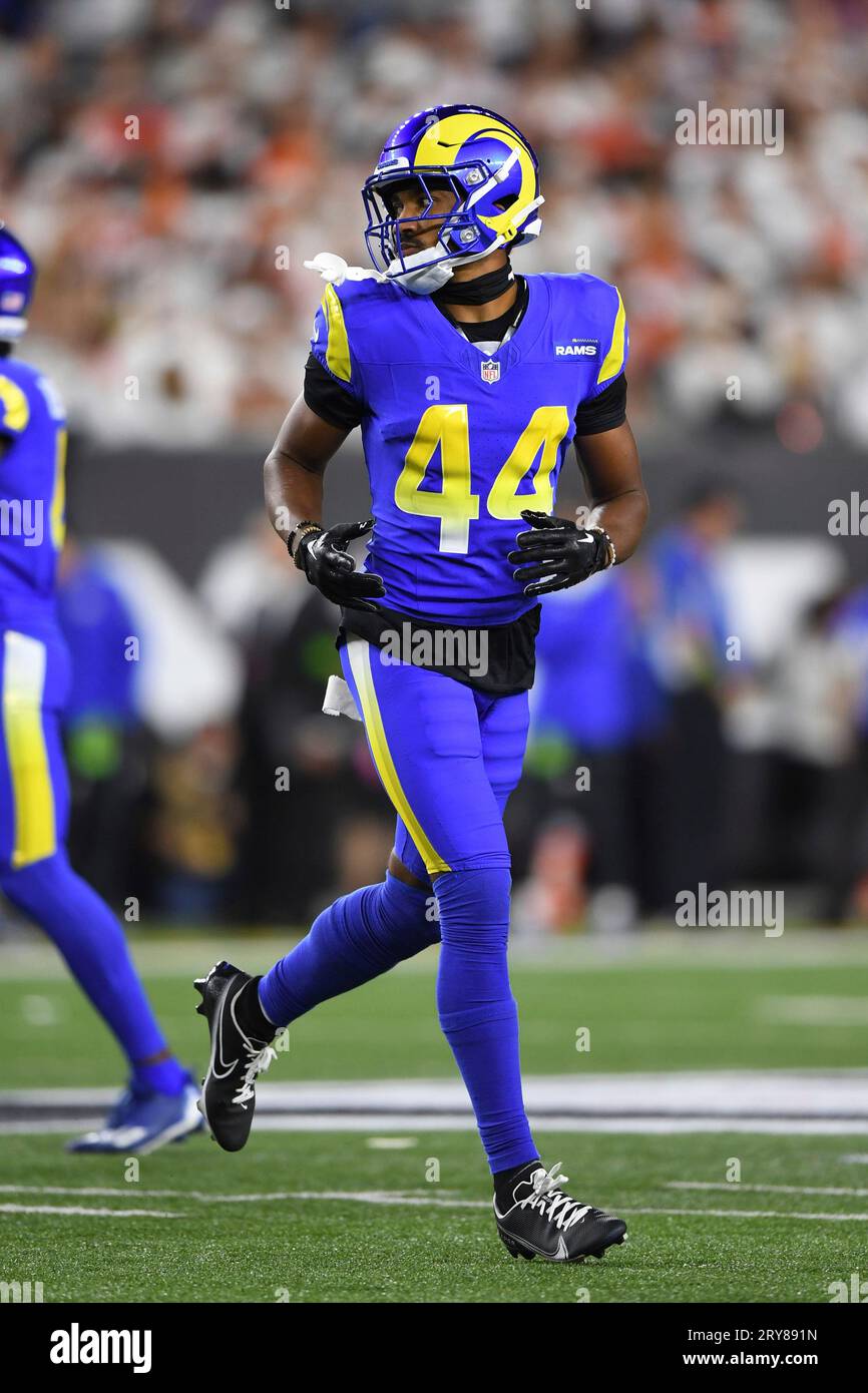 Los Angeles Rams cornerback Ahkello Witherspoon (44) lines up for the