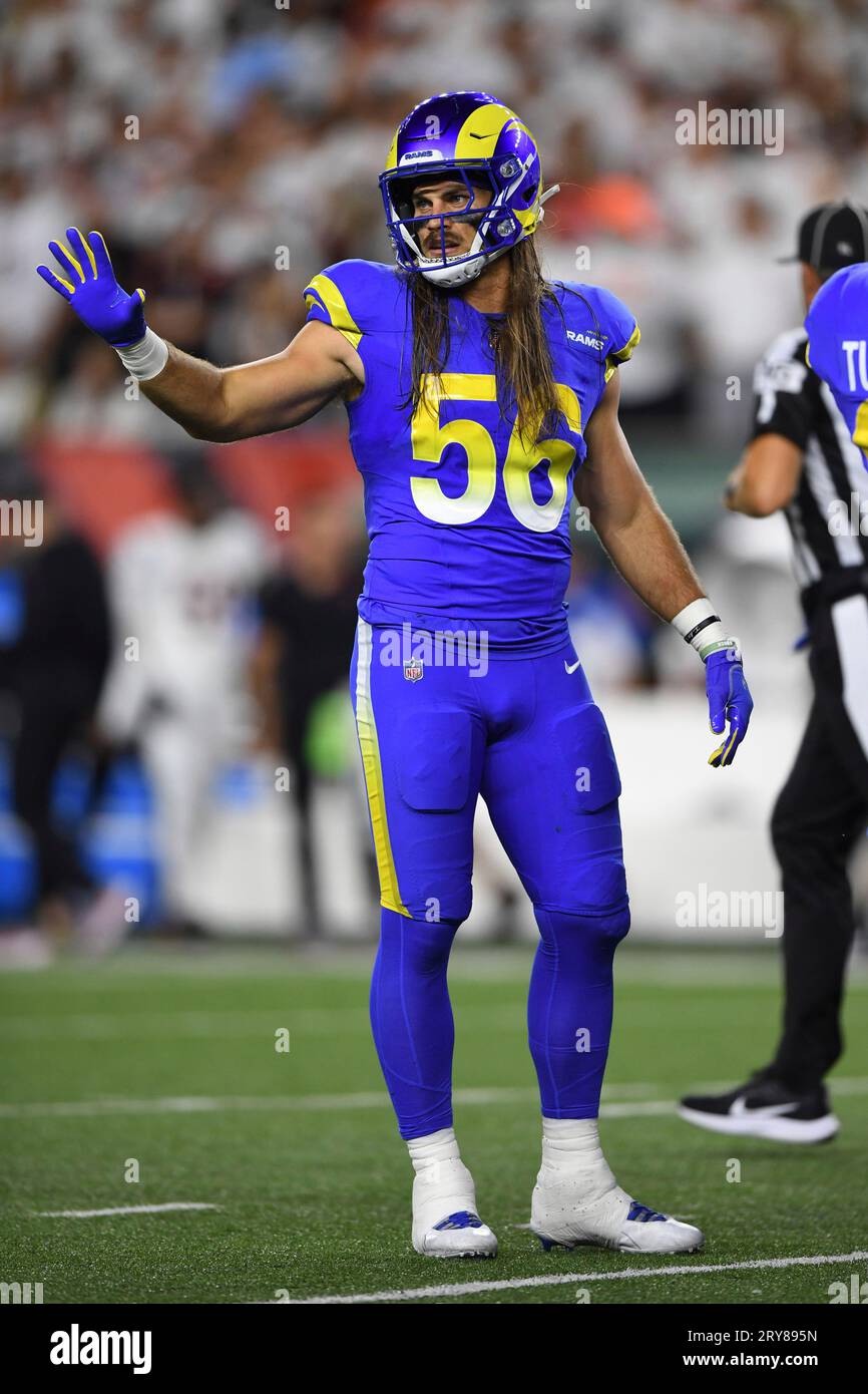 Los Angeles Rams linebacker Christian Rozeboom (56) during an NFL football  game against the New Orleans Saints, Sunday, Nov. 20, 2022, in New Orleans.  (AP Photo/Tyler Kaufman Stock Photo - Alamy