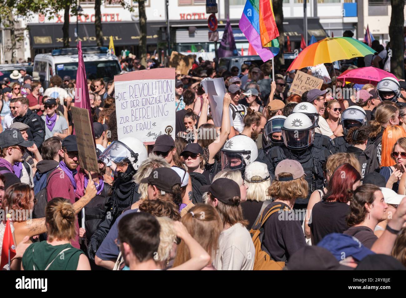 March for Life on 16 September 2023 in Cologne organised by the Bundesverband Lebensrecht (BVL) Stock Photo
