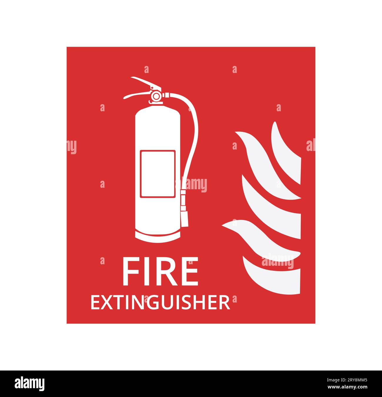 Red Fire Extinguisher Symbol Stock Vector Image & Art Alamy