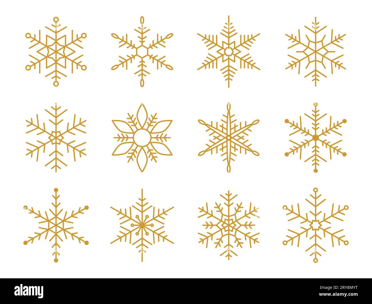 Gold snowflakes deals