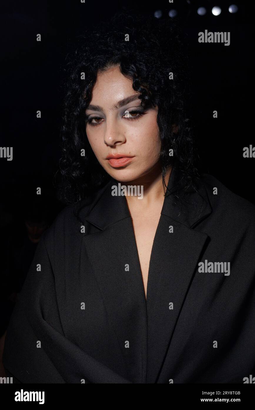 Charli XCX attends the Coperni Spring/Summer 2024 womenswear fashion ...