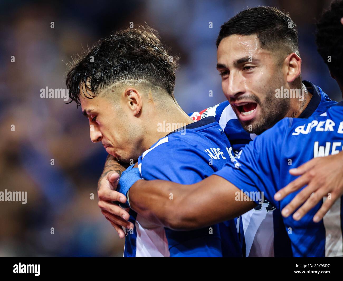 Iván Jaime and Alan Varela, FC Porto player in action during the game 