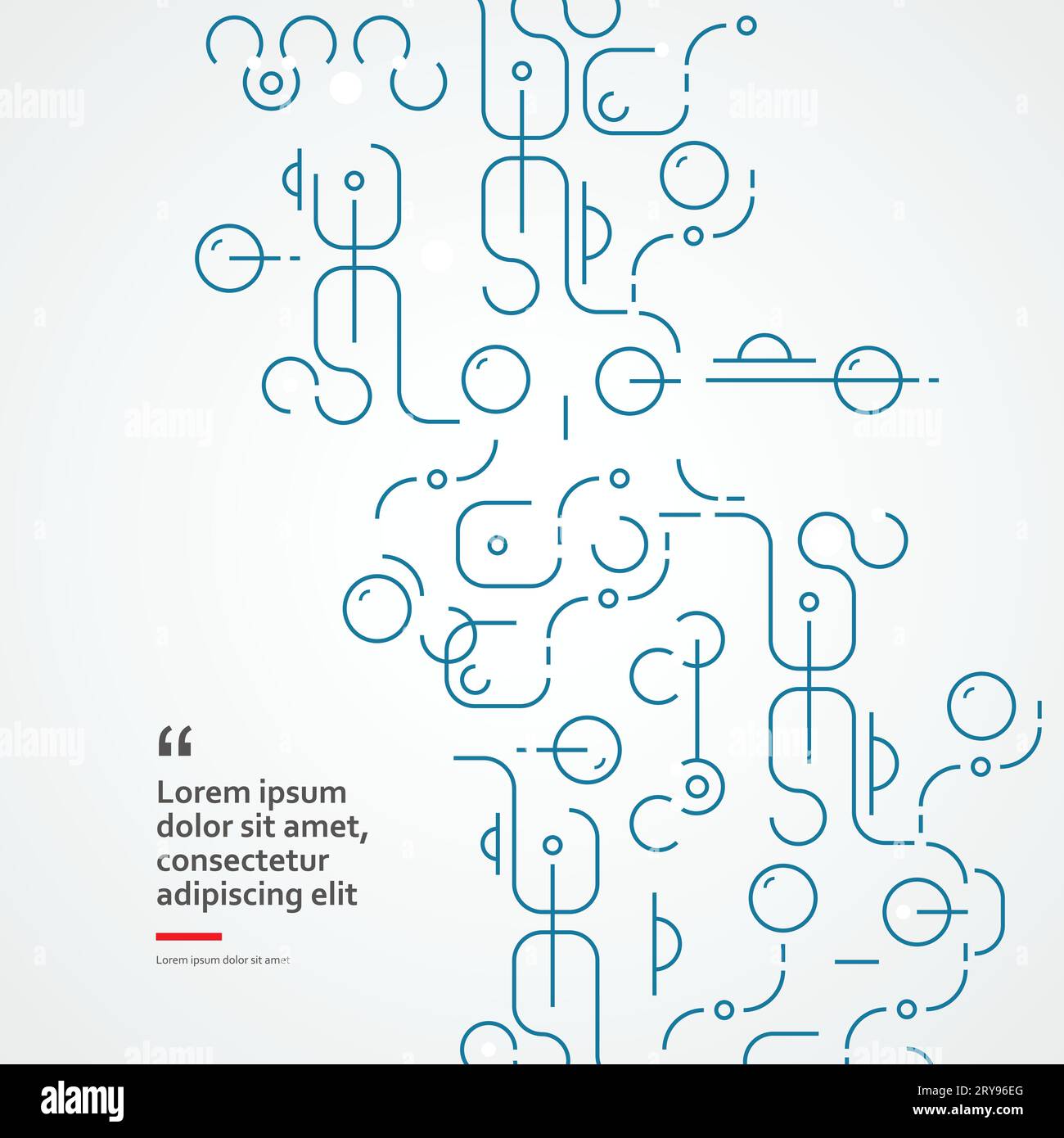 Chemistry connection genetic design. Concept with rounded lines and ...