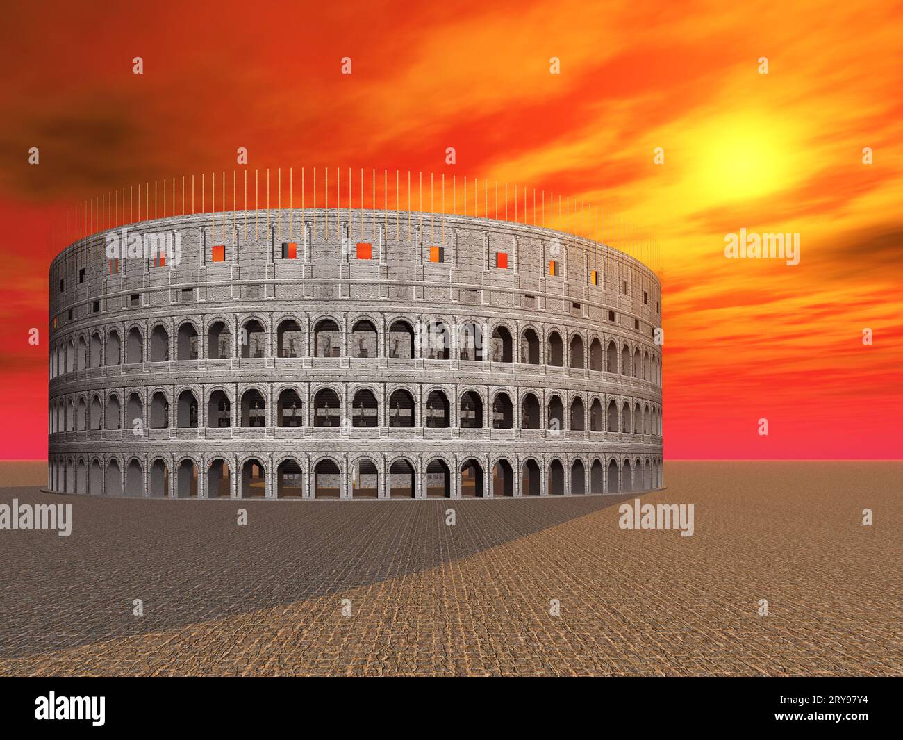 Colosseum red hi-res stock photography and images - Alamy