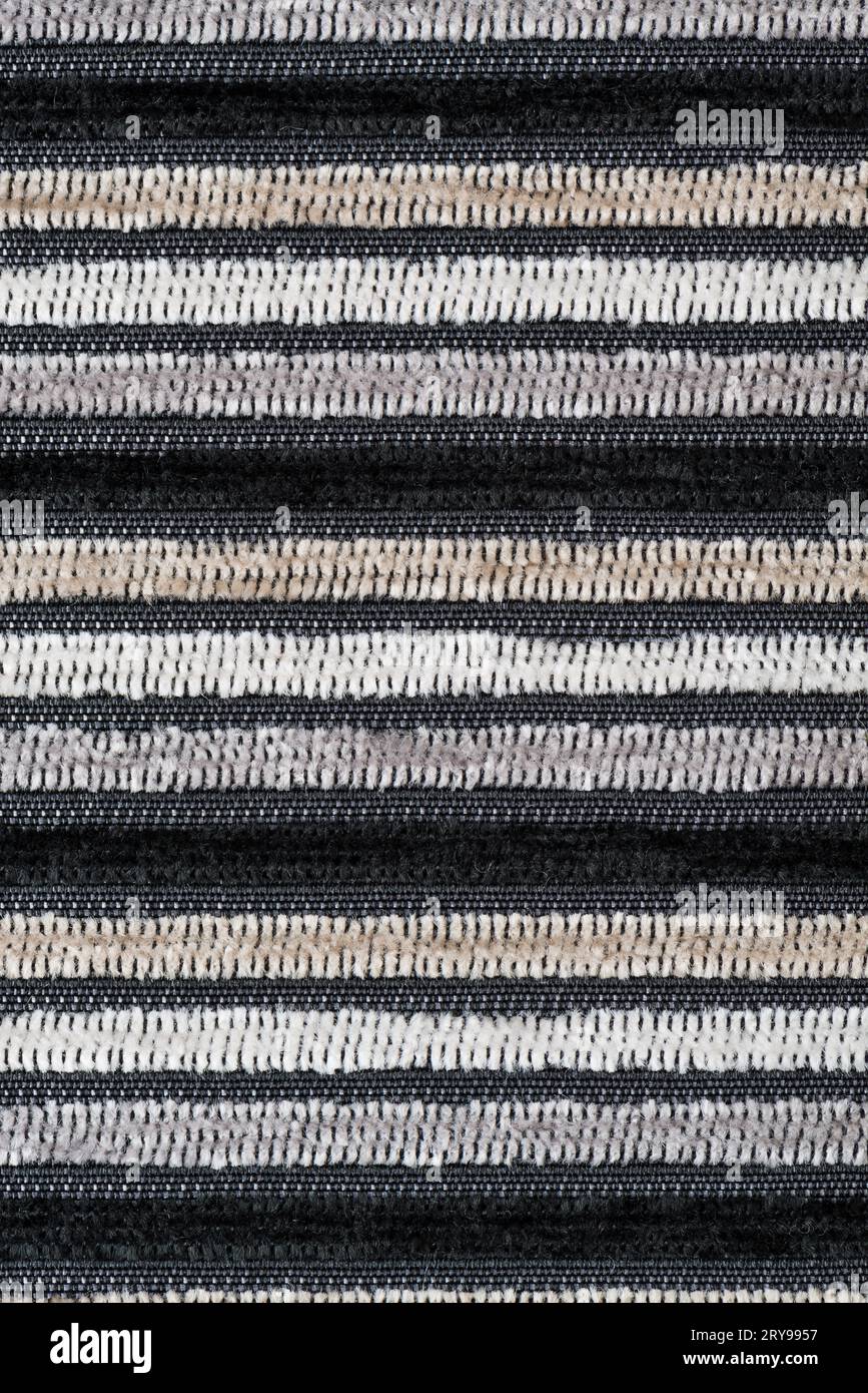 Black and white fabric texture Stock Photo