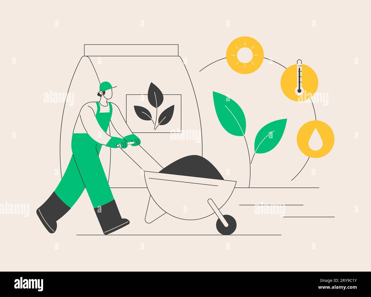 Soil fertility abstract concept vector illustration Stock Vector Image