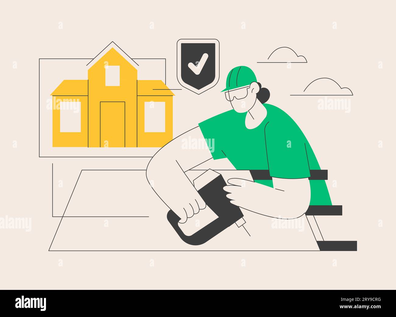 Roofing services abstract concept vector illustration Stock Vector ...