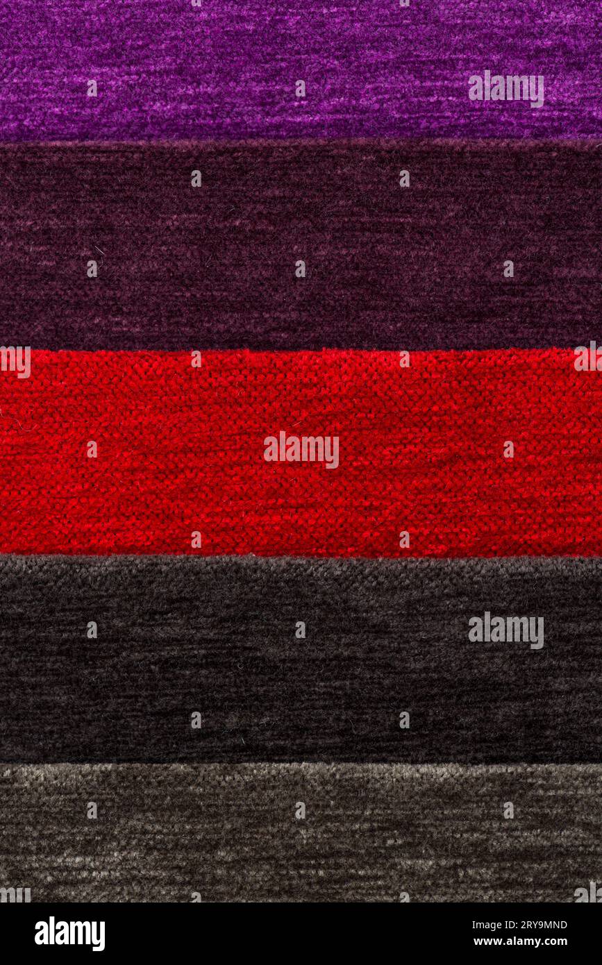 Multi color fabric texture samples Stock Photo - Alamy