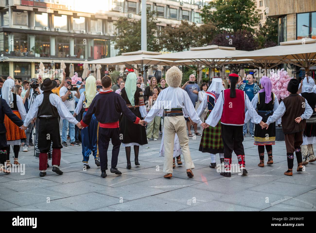 International folklore festival opening ceremony in the Republic square