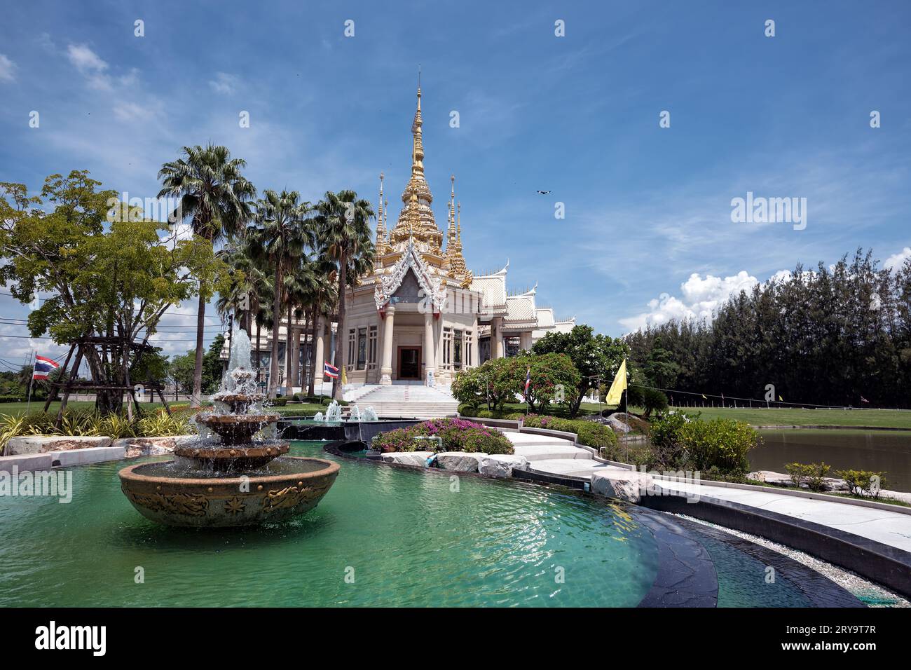 Wat Non Kum Temple, Sikhio, Thailand - Beautiful of Buddhist Temple, Wat Non Kum or Non Kum temple, famous place of Nakhon Ratchasima, Thailand Stock Photo