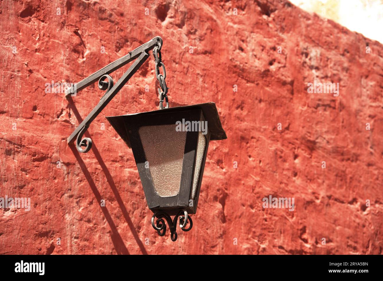 Vintage lantern on the wall hi-res stock photography and images - Alamy