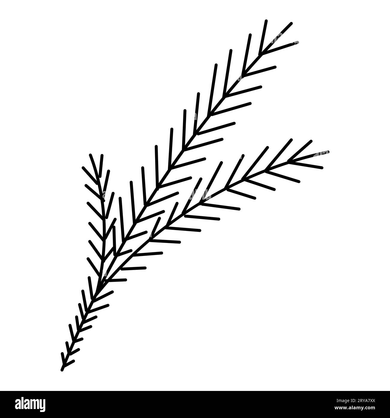 christmas holiday tree tree branch plant black Stock Vector Image & Art