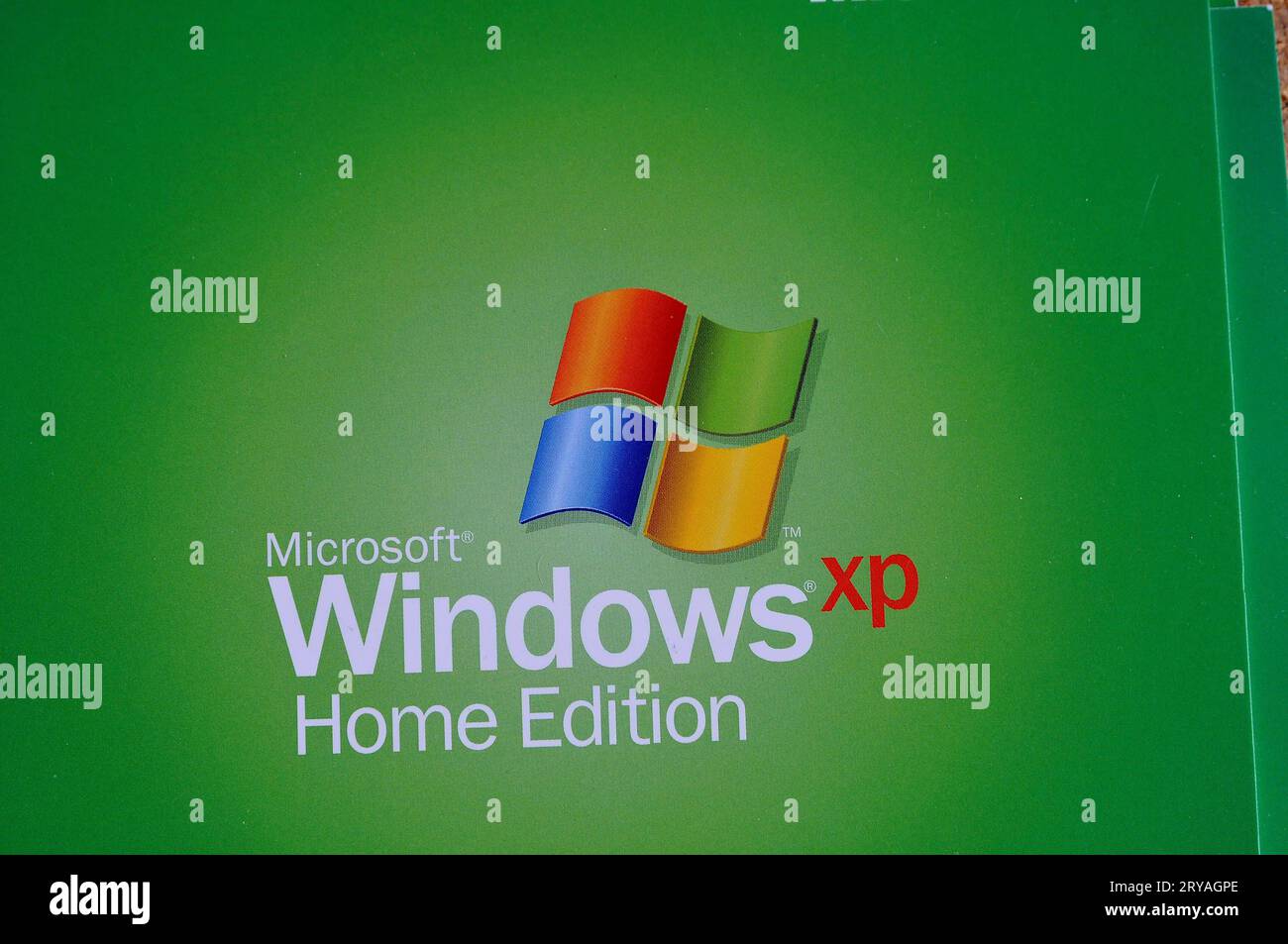 30 sept. 2023/Microsoft window XP home edition literatue in danish capital Copenhagen Denmark. Photo.Francis Joseph Dean/Dean Pictures Credit: Imago/Alamy Live News Stock Photo