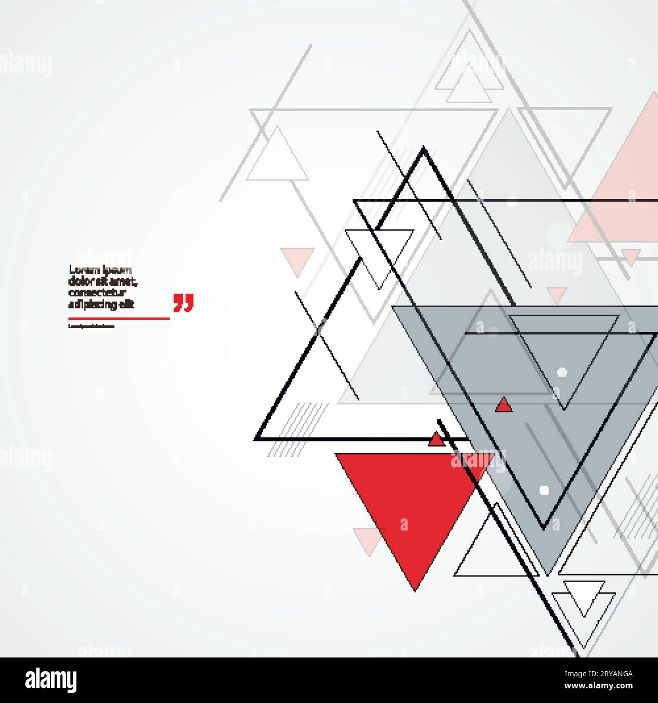 Abstract geometric background with triangles. Minimalistic technology ...