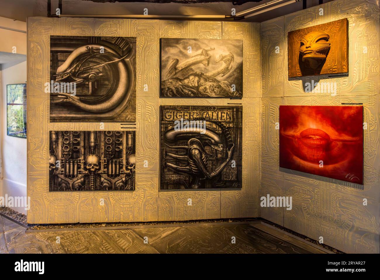 H.R. Giger from the Biomechanoid series, permanent exhibition at the HR ...
