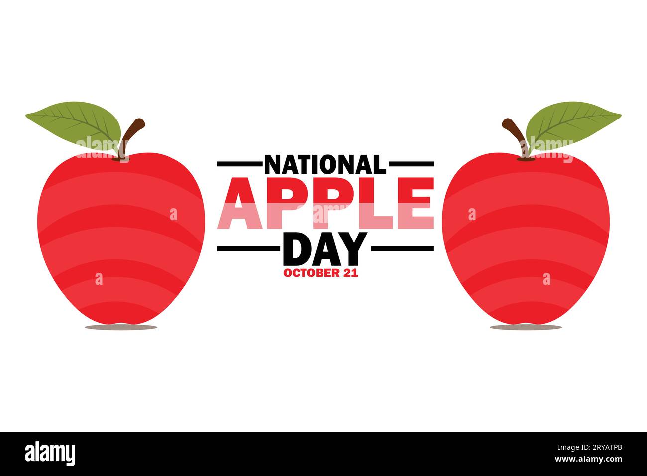 National Apple Day. Vector illustration. October 21. for poster, banner