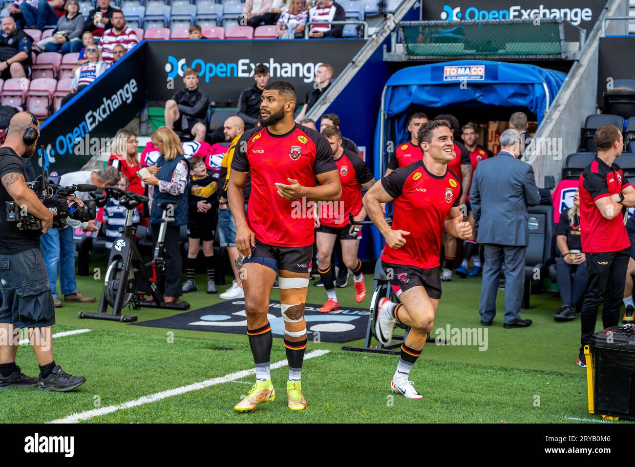 Salford Red Devils Vs Wigan Warriors 2023 DW Stadium, Wigan. Betfred Super League Game. United