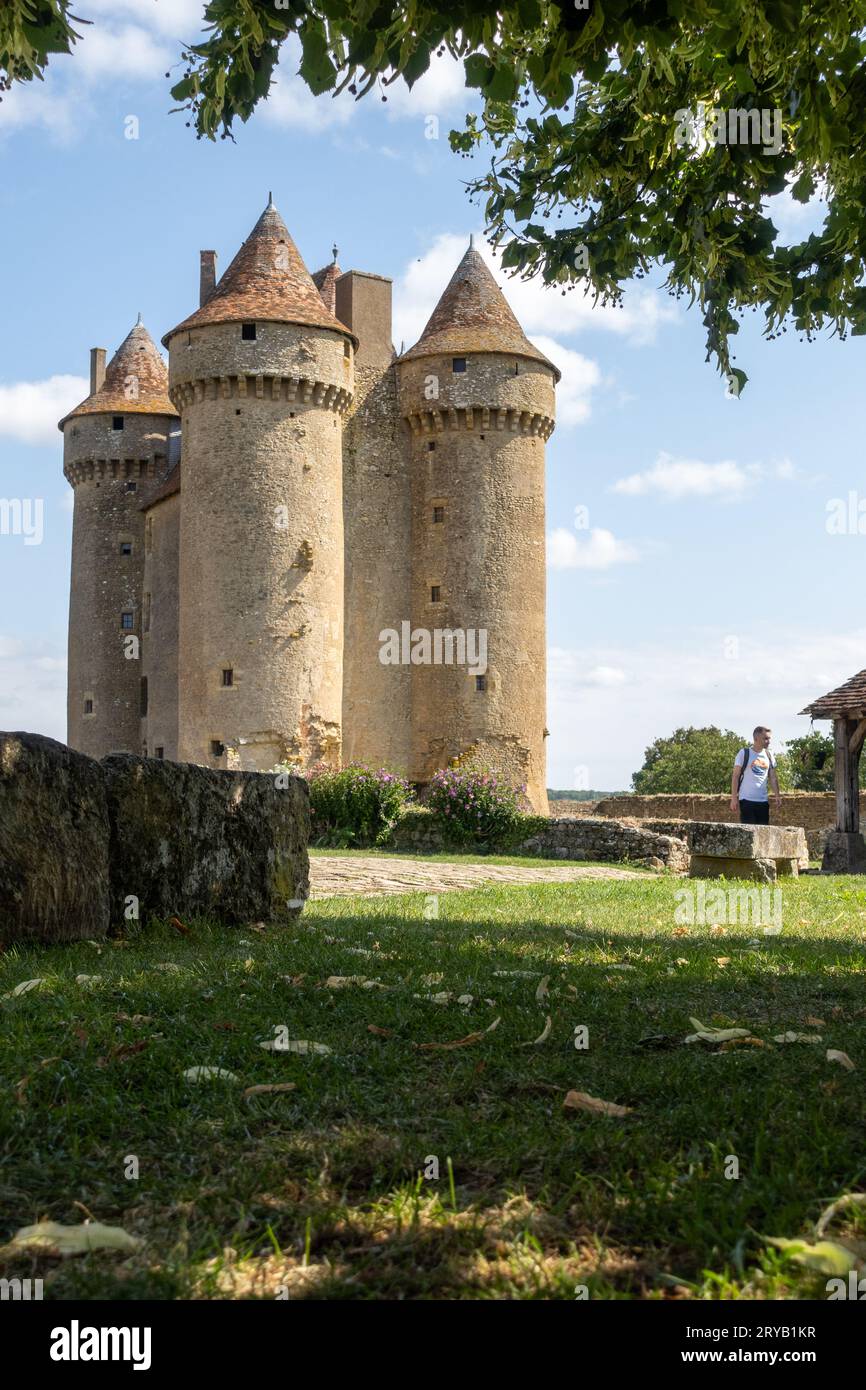 Sarzay chateau in the Centre region of France Stock Photo
