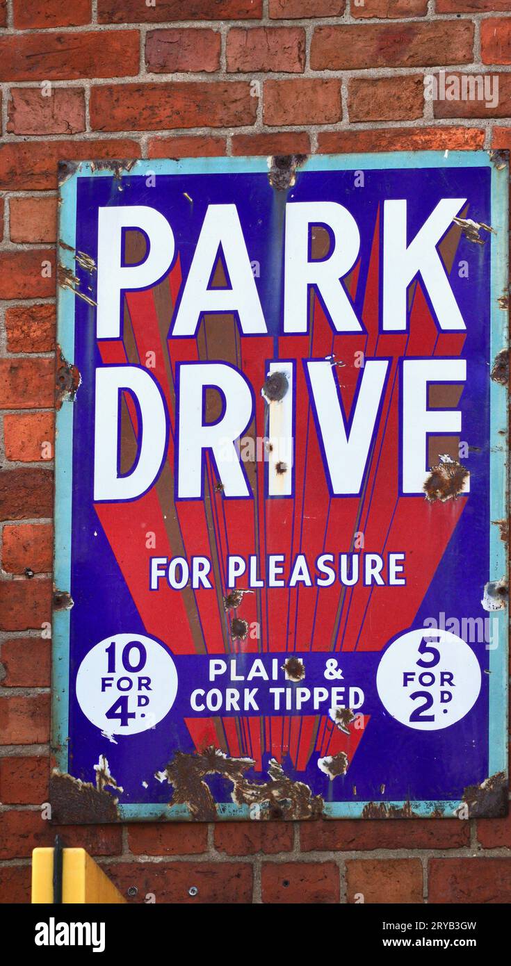 Park drive cigarette hi-res stock photography and images