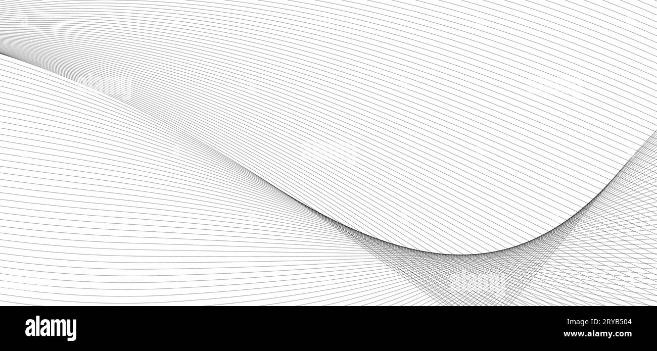 abstract black and white vector wave background Stock Vector Image ...