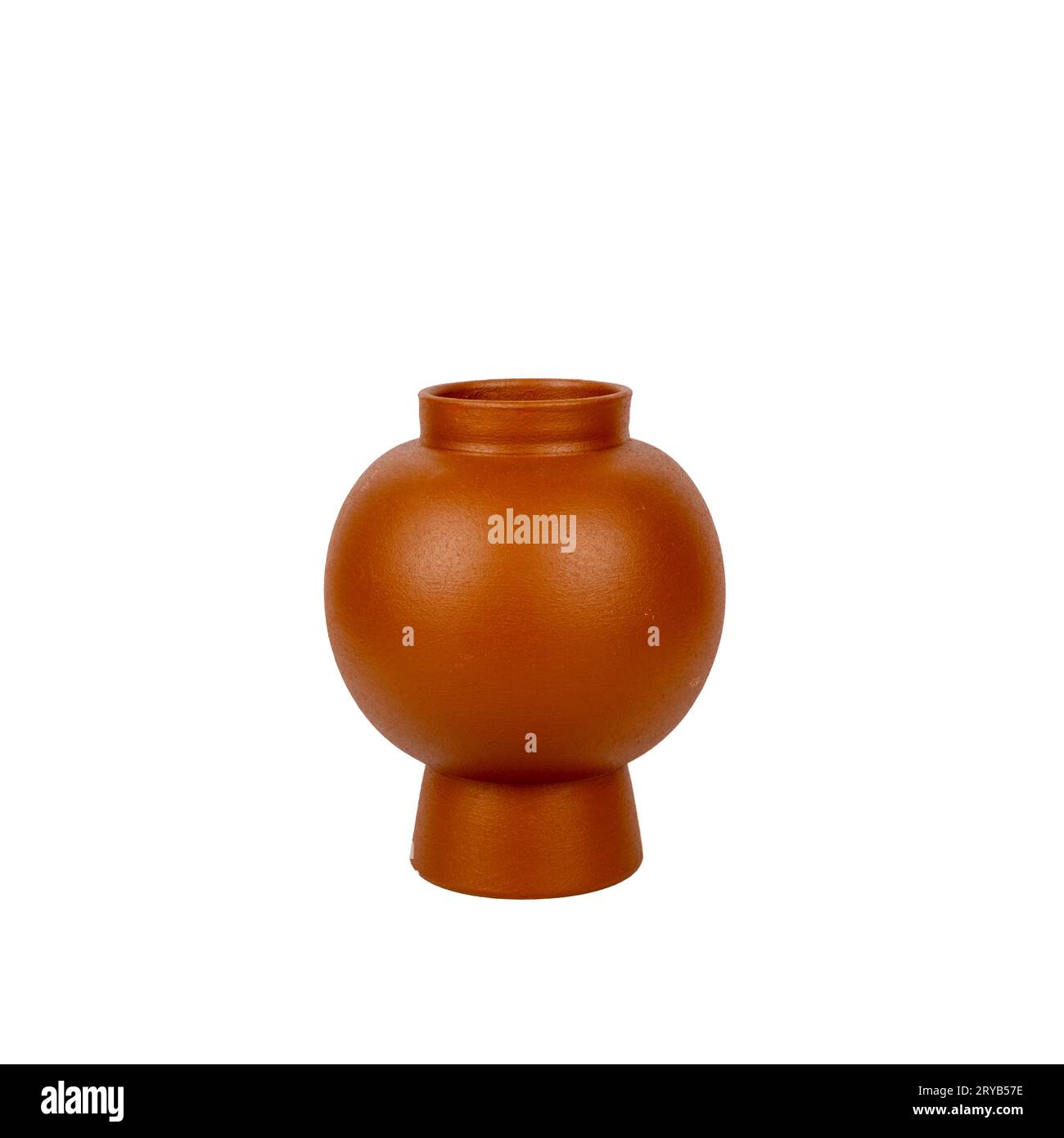 trendy design decorative ceramic vase isolated on white background ...