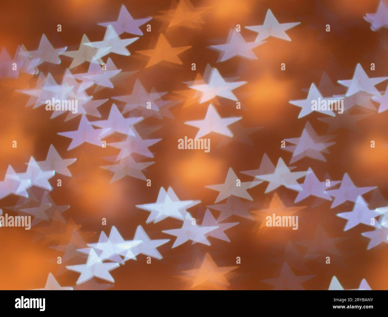 Orizontal photo of star shaped bookeh Stock Photo