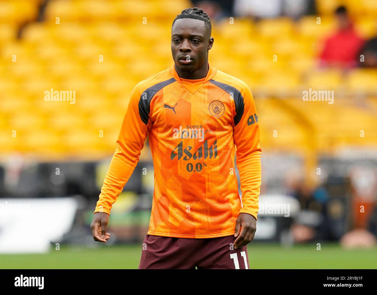 Wolverhampton, UK. 30th Sep, 2023. Jeremy Doku of Manchester City during the Premier League match at Molineux, Wolverhampton. Picture credit should read: Andrew Yates/Sportimage Credit: Sportimage Ltd/Alamy Live News Stock Photo
