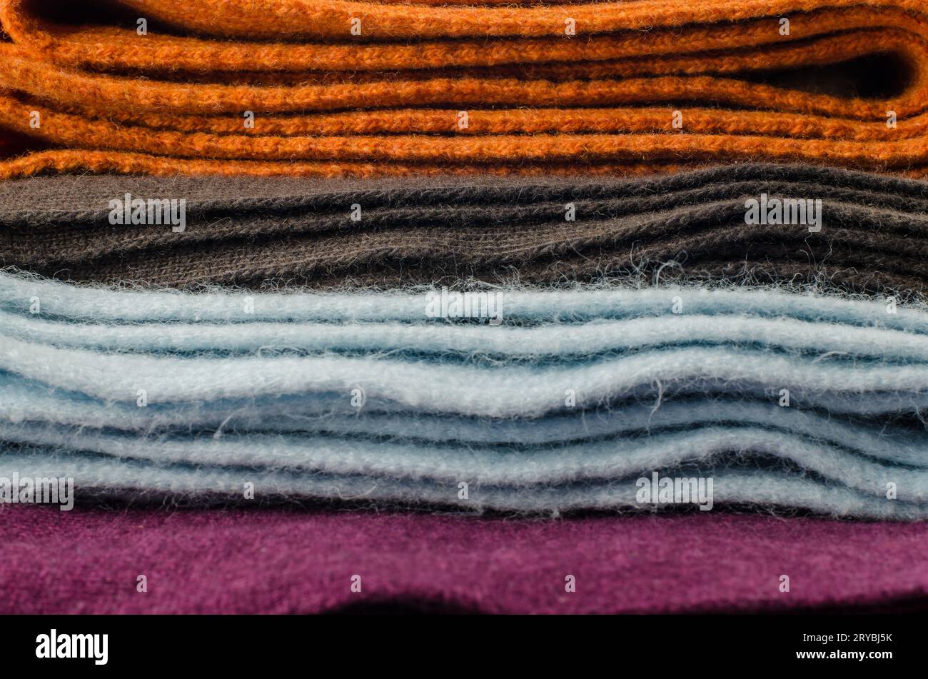 Folded Scarves Hi Res Stock Photography And Images Alamy