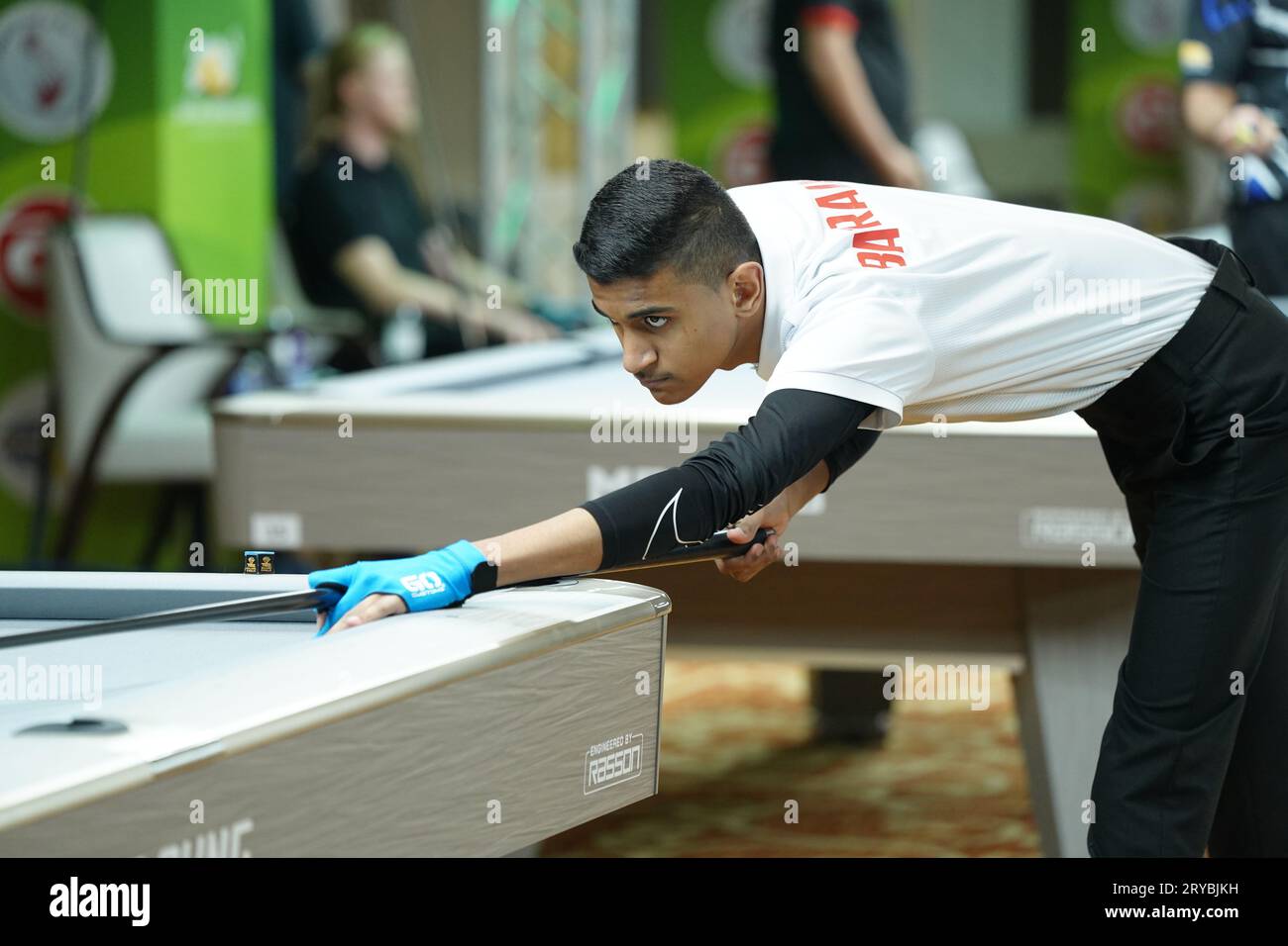 Action from the Qatar Open 9Ball Championship 2023 championship taking