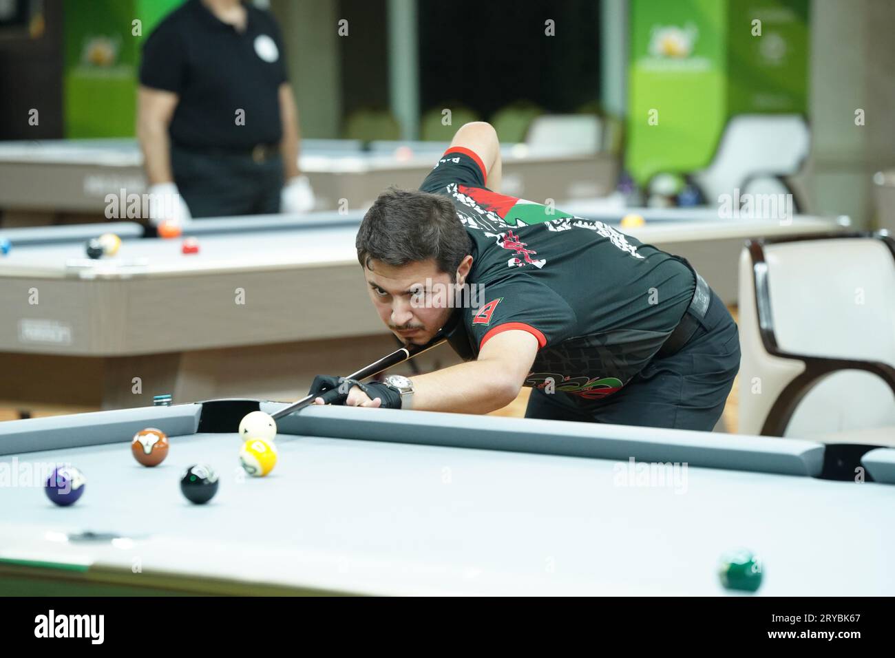 Action from the Qatar Open 9Ball Championship 2023 championship taking
