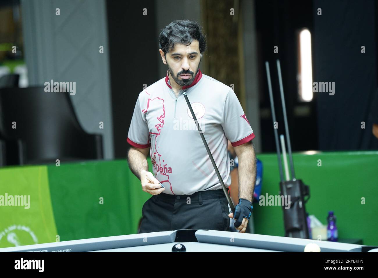 Action from the Qatar Open 9Ball Championship 2023 championship taking