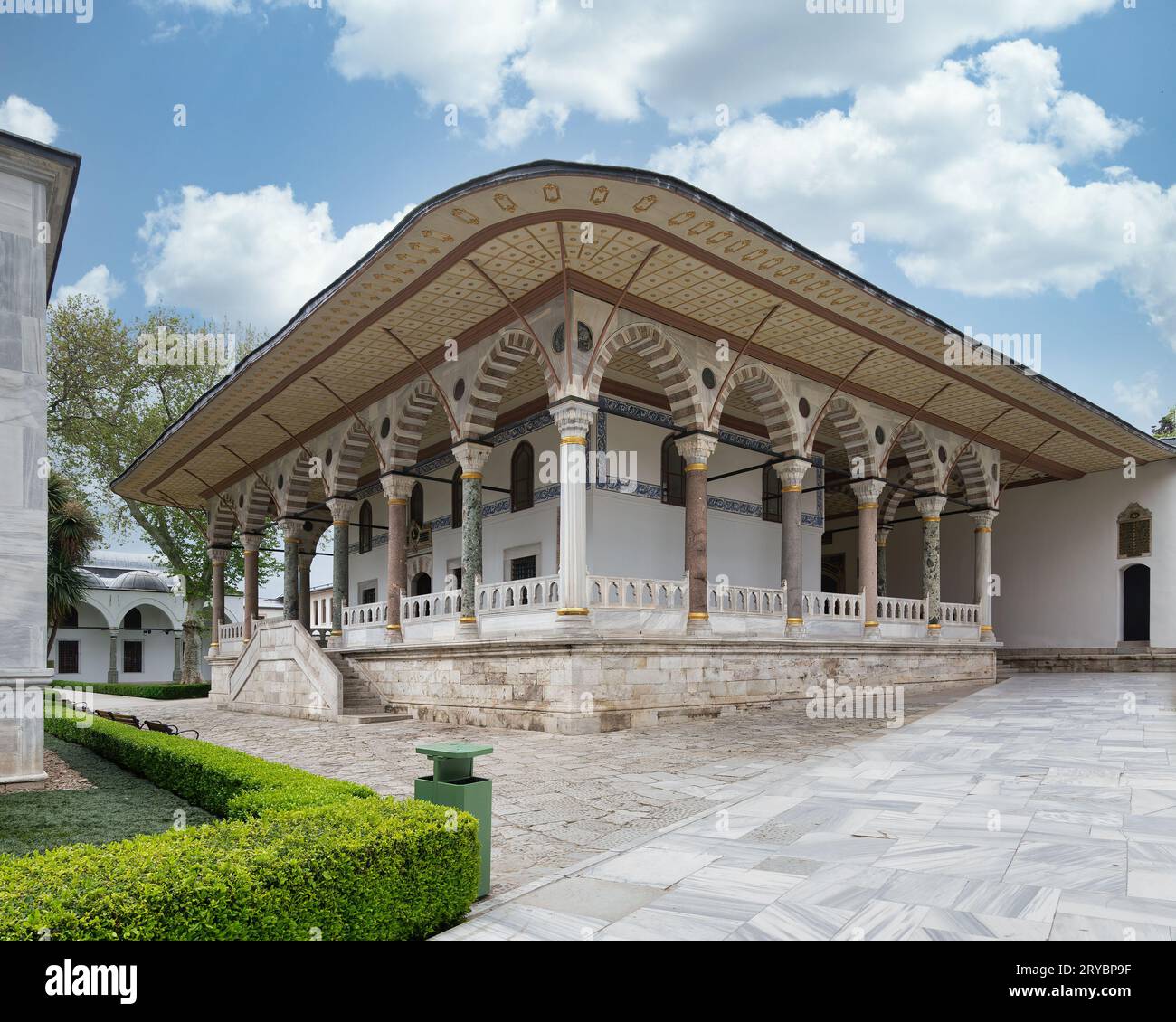 Turkish Building Audience Chamber, aka the Chamber of Petitions, in Topkapi Palace ...
