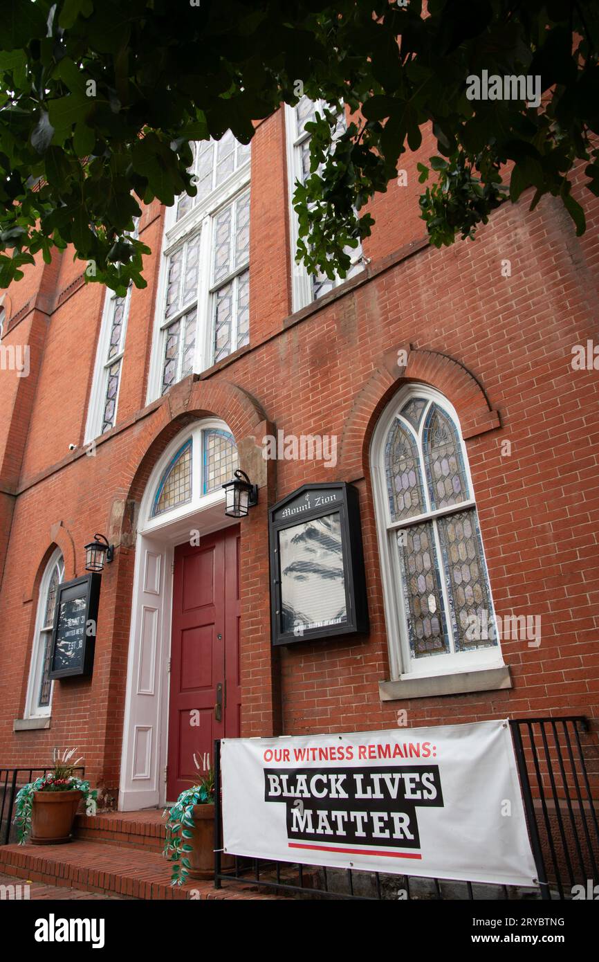 Established in 1814, the oldest Black church in Georgetown; the building was built in 1876; added to the National Register of Historic Places in 1975 Stock Photo