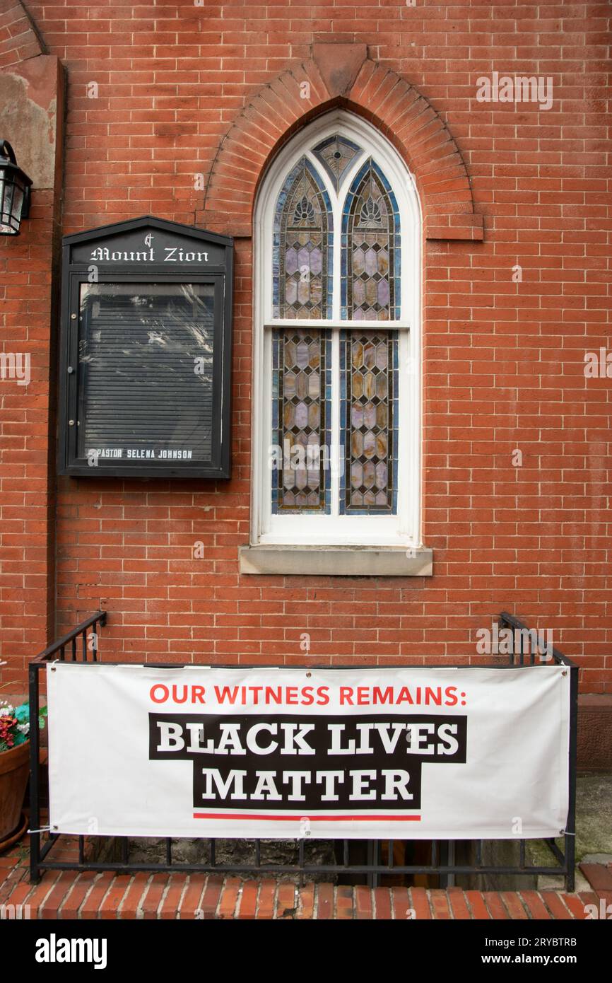 Established in 1814, the oldest Black church in Georgetown; the building was built in 1876; added to the National Register of Historic Places in 1975 Stock Photo