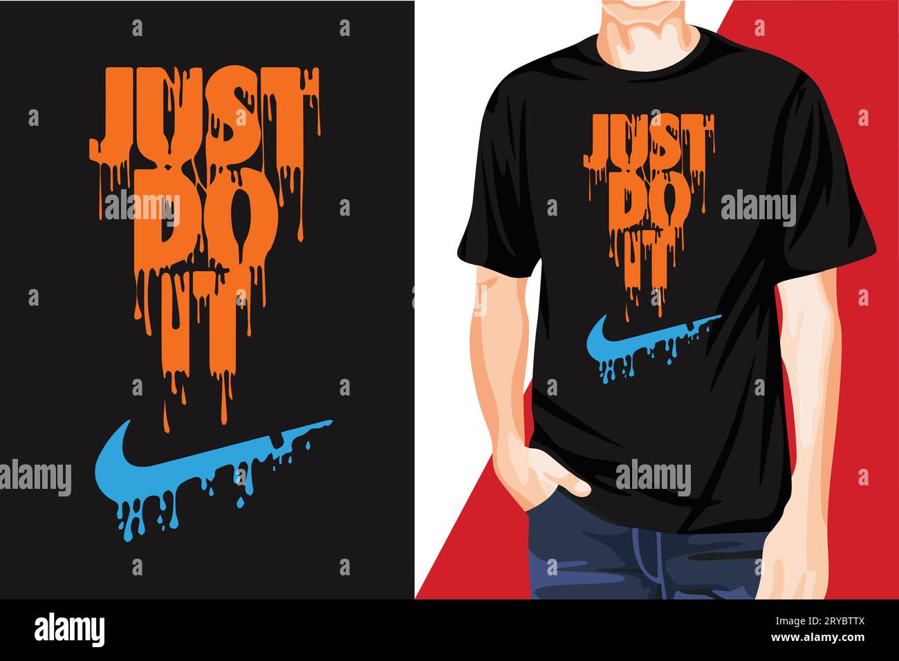 Awesome EyeCatchy Modern Tshirt Print Vector Design Stock Vector