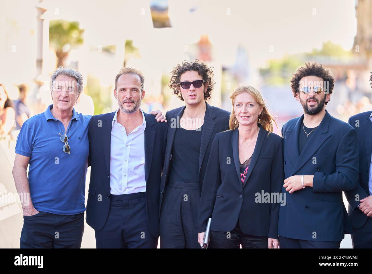September 30, 2023, Donostia / San Sebastian, Euskadi, Spain: Thomas Lilti, FranÃ§ois Cluzet, Vincent Lacoste, William Lebghil attended 'A Real Job (Un metier serieux)' Red Carpet during 71st San Sebastian International Film Festival at Victoria Eugenia Theatre on September 30, 2023 in Donostia / San Sebastian, Spain (Credit Image: © Jack Abuin/ZUMA Press Wire) EDITORIAL USAGE ONLY! Not for Commercial USAGE! Stock Photo