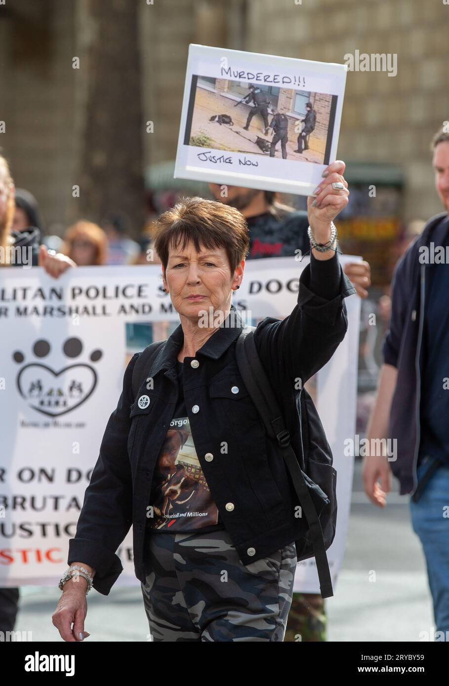 London, England, UK. 30th Sep, 2023. XL Bully owners stage protest ...