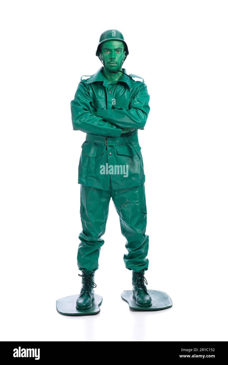 Plastic toy soldiers Cut Out Stock Images & Pictures - Alamy