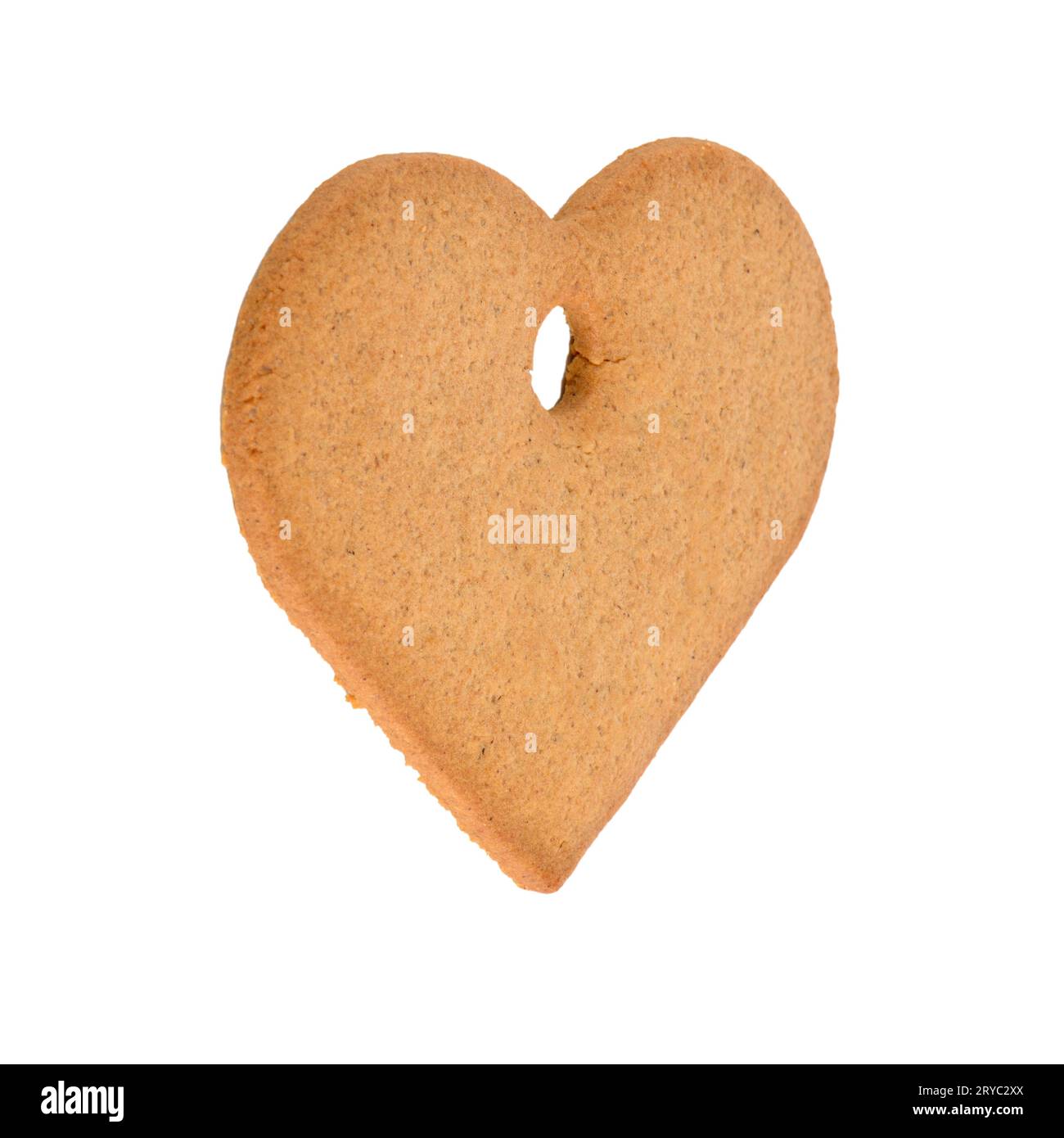 Christmas decoration: heart shaped gingerbread Stock Photo